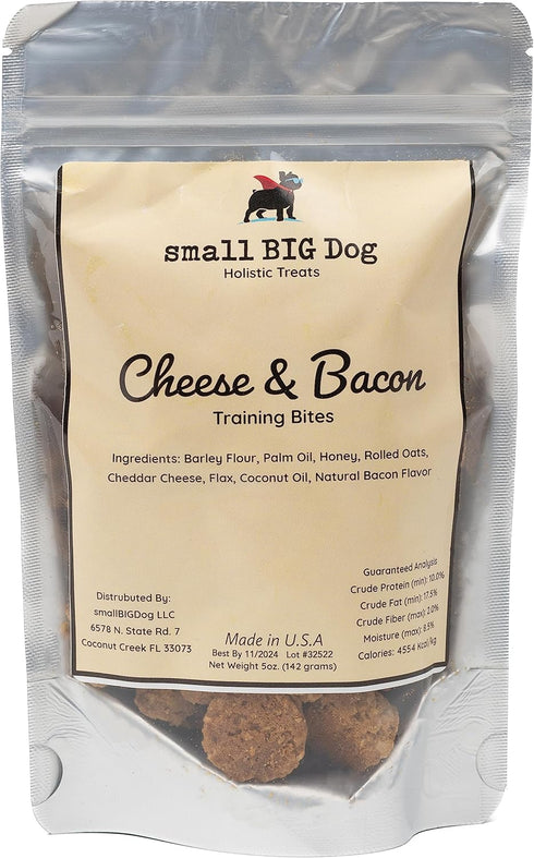 Cheese & Bacon Treats, Soft, 5 oz., Wheat-Free, 100% Natural Ingredients, Delicious, Great for Senior Dogs and Those with Teeth Issues...