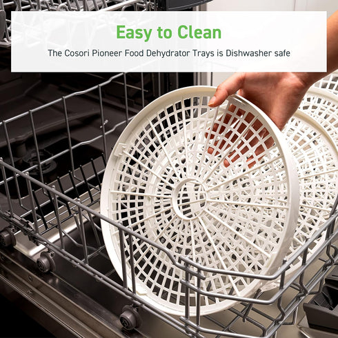 COSORI Food Dehydrator Accessories, for 5 Tray CFD-N051-W Only, BPA-Free, CFD-TR051-WUS, Plastic, 2 Pack...