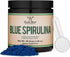 Blue Spirulina Powder - Maximum 35% Phycocyanin Content, Superfood Powder from Blue-Green Algae, Mixes into Smoothies and Protein Drinks, Plant Fo...