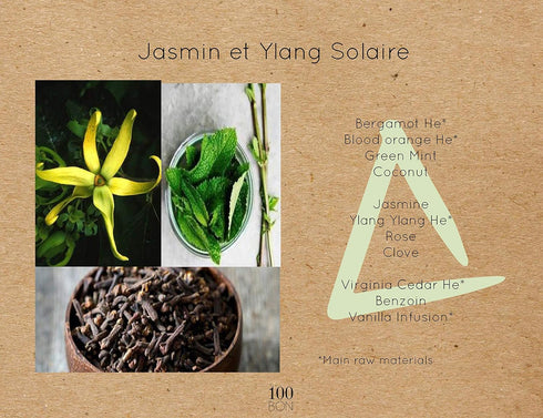 Solaire Delicate & Luminous Organic 100% Natural Floral Fragrance with Bergamot, Jasmine, Ylang-Ylang, Mint & Coconut for Women & Men, 0.5 Fl Oz...