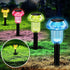 Solar Pathway Lights, 4 Pack Blue LED Mushroom Solar Powered Outdoor Lights, Landscape Lighting Garden Stake Lights, Solar Landscape Lights Outdoo...