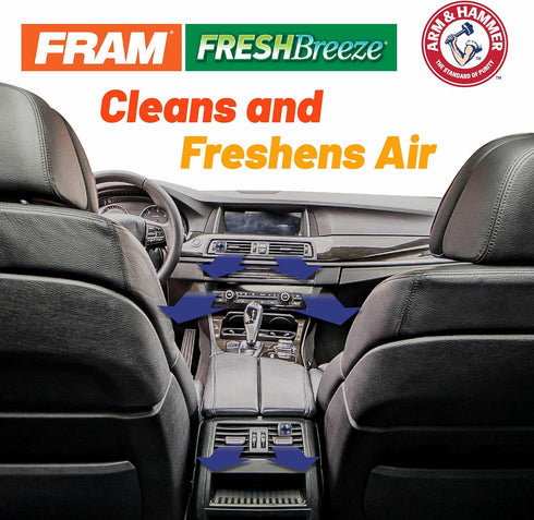 FRAM Fresh Breeze Cabin Air Filter with Arm & Hammer Baking Soda, CF12160 for Hyundai/Kia Vehicles...