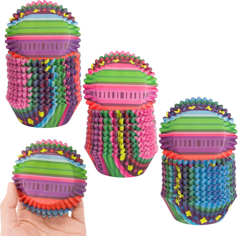 Mexican Cupcakes Muffin Liners - 600pcs Large Cupcake Paper Liners, Mexico Fiesta Cinco De Mayo Baking Cups Case Cupcake Wrappers, Cake Chocolate ...