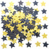 Glitter Five Stars Table Confetti Decor - Black Gold Wild One 1st Birthday Graduation Party Twinkle Stars Sequins Wedding New Years Sprinkles Deco...