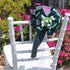 Hunter Green Pull Bows with Tulle Tails and Rosebuds - 8" Wide, Set of 6, Spring, Wedding Pew Bows, Aisle Decoration, Reception, Anniversary, Birt...