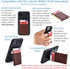 Dockem Wallet Case for iPhone 11: Built-in Metal Plate for Magnetic Mounting & 2 Credit Card Holders (6.1" Exec M2, Synthetic Leather, Black)...
