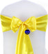 MDS Pack of 50 PCS Satin Chair Sashes Charmeuse Sateen Dining Chair Bows Ribbon Ties Back Sash for Wedding Party Birthday Home Hotel Restaurant Ba...