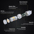 Alla Lighting 7444NA 7443 LED Switchback Turn Signal Lights Bulbs, Dual Color Amber Yellow/6000K White, Blinker Lamps/Parking Lights/DRL Super Bri...