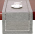 Grelucgo Handmade Hemstitch Gray Dining Table Runner Or Dresser Scarf, Rectangular 14 by 72 Inch...