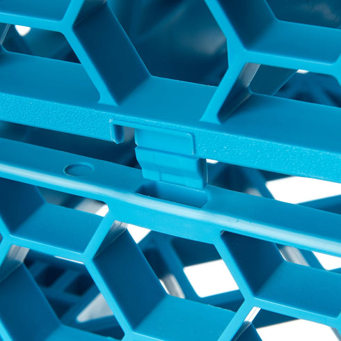 Carlisle FoodService Products RE1614 OptiClean 16 Compartment Divided Glass Rack Extender, 1.78", Blue...