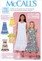 McCall's Patterns Children's/Girls' Sleeveless and Ruffle Sleeve Empire-Waist Dresses...