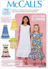 McCall's Patterns Children's/Girls' Sleeveless and Ruffle Sleeve Empire-Waist Dresses...