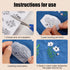 46PCS Water Soluble Stabilizer for Embroidery,Stick and Stitch Embroidery Paper with Pre-Printed Flowers and Leaves Pattern,Embroidery Sewing Stab...