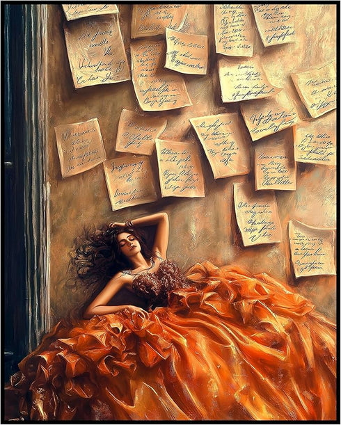 Posterizer 1 pcs-cute Valentine's Day poster-love letters to your future self -1-Romantic Art-Fantasy & Fiction Art-Living Room Bedroom Decor- unf...