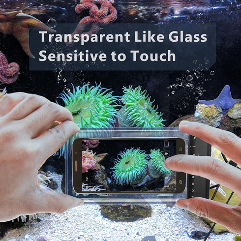 [2 Pack Universal Waterproof Phone Pouch?IPX8 Water Proof Cell Phone Dry Bag for iPhone 15 14 13 12 11 XS XR X Pro Max Plus Mini, Diving Beach Fis...