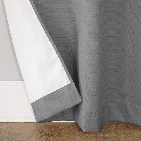 Sun Zero Cooper Thermal Insulated Energy Efficient Grommet Curtain Panel, 40" x 95", Gray...