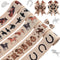 5Rolls Wild Horse Wired Ribbon Horse Head Equid Horseshoe Print Burlap Ribbon for Gift Wrapping Wreath Making for Farmhouse Birthday Horse Racing ...