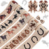 5Rolls Wild Horse Wired Ribbon Horse Head Equid Horseshoe Print Burlap Ribbon for Gift Wrapping Wreath Making for Farmhouse Birthday Horse Racing ...