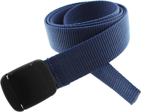 Thomas Bates Nylon Outdoor Hiker Belt -Easy Trim Webbing for Perfect Fit Up to Size 42"- Heavy Duty Plastic Adjustable Buckle...