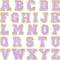 26 Pieces Glitters Patches Iron on Letters Chenille A-Z Patches Decorative Repair Embroidered Personalized Sew on for Clothing Repairing Hats Shir...