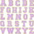26 Pieces Glitters Patches Iron on Letters Chenille A-Z Patches Decorative Repair Embroidered Personalized Sew on for Clothing Repairing Hats Shir...