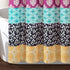 Lush Decor Bohemian Stripe Shower Curtain, 72" W x 72" L, Fuchsia & Orange - Bathroom Curtain - Striped Shower Curtain - Boho Decor - Fabric Showe...
