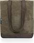 Legacy - a Picnic Time Brand, Bottle Insulated Wine Bag, Distressed Waxed Canvas Wine Tote Bag, Wine Gift Bag...