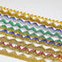 Long 14 Yard Wide 35mm/1.37inch Blue Gold with Gold Sequins lace Trim Decorated Gimp Trim Craft Ribbon for DIY Craft Sewing Fabric, Crafts and Sew...