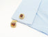 14K Gold Plated Brown Gem Stone Cufflinks for Men Wedding Dress Men Crystal Cufflink for Shirt Party Birthday Anniversary Dress...