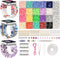 Laband DIY Beaded Bracelet Compatible with Apple Watch 38mm 40mm 41mm for Women Girls, Clay Beads with Charms Kit?DIY Stretch Watch Strap Replacem...