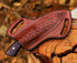 Leather Knife Sheath For Belt, Slanted Pancake Sheath, Tooled Leather Sheath, Beautiful Cow Boy 4 to 6 inches Skinner Knife Leather Cover 100% Rea...