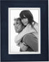 Malden International Designs 672-57 Linear Classic Wood Picture Frame, 5x7, Blue...