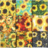 10Pcs 25 x 25cm Sunflower Cotton Fabric Patchwork Printed Patterns Quilting Fabric Sewing Patchwork Precut Fabric for DIY Artcraft...