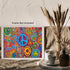 Posterizer 1 pcs- psychedelic funky hippie colorful peace sign 1-Fantasy & Fiction Art-Retro Art- Living Room Bedroom Decor- unframed wall art...