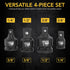 LEXIVON Impact Socket Adapter Combo Kit, 7-piece Increaser, Reducer & Extension Set | 1/4"-3/8"-1/2" Impact Driver Conversions, Active Rust Protec...