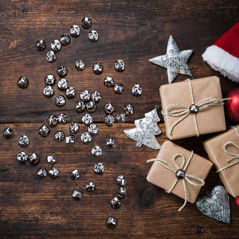 Jingle Bells for Craft, 300 Pieces Bulk DIY Christmas Bells for Decoration, Home Decoration...