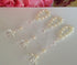 25 Pc Ivory Color Baptism Favors with Angels Mini Rosaries Silver Plated Acrylic Beads/ Recuerditos De Bautismo/ Christening Favors/ Decenarios/ D...