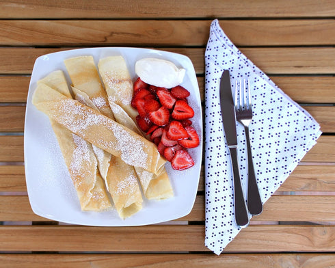 The ORIGINAL Crepe Spreader and Spatula Kit - 2 Piece Set (6” Spreader and 14” Spatula) Convenient Size to Fit Large Crepe Pan Maker | All Natural...