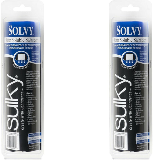 Sulky 12-Inch by 9-Yard Solvy Water Soluble Stabilizer Roll (2 Pack)...