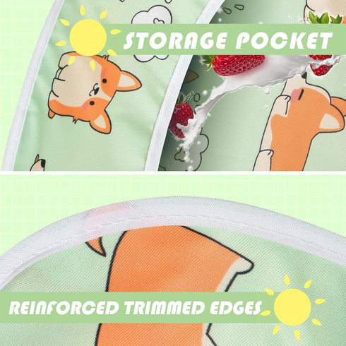 Little Dimsum 3 pack Baby Bibs Waterproof Bib Easy to Clean Feeding Bibs Weaning Bibs Adjustable Closed for Babies Toddlers with Large Pocket 6-36...