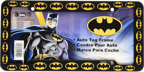 CHROMA 42519 Black Batman Logo Plastic Frame, 12x6...
