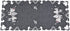 Embroidered Christmas Holiday Silver Reindeer & Christmas Scene on Dark Gray Rectangle Table Runner, Dresser Scarf (16Wx33L)...