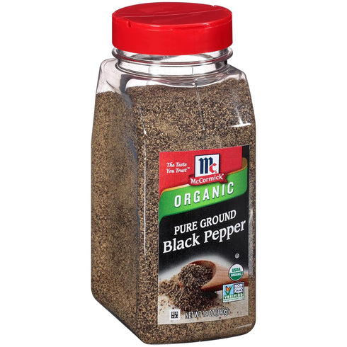 McCormick Organic Pure Ground Black Pepper, 12 oz...