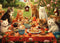 500 Piece Puzzles for Adults - 21" x 15" Jigsaw Puzzles - Difficult Puzzles for Adults Challenging - Purrfect Picnic...
