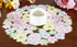 Easte Egg Placemat 14" Set of 4 Cutwork Embroidered Spring Flowery Floral Eggs Dresser Scarf for Home Kitchen Dining Spring Holiday Tabletop Decor...