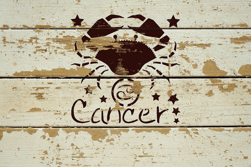 Discover Your Crafty Constellation! Zodiac Sign Cancer Stencil - 5.5 x 5.5 Inches for Astrology-Inspired DIY Projects...