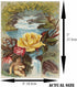 Florida Water Mulberry Rice Paper, 8 x 10.5 inch - 6 Unique Printed Mulberry Paper Pages 30gsm Visible Fibres for Decoupage Crafts Mixed Media Col...