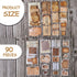 Zonon 90 Pieces Vintage Scrapbook Paper Stickers, Antique Looking Aged Paper Classic Old Writing Sticker for Scrapbook, Notebook, Journal, 2 Style...