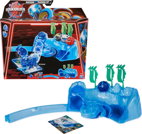 Bakugan Training Set with Octogan, Aquatic Clan Themed, Customizable Action Figure, Trading Cards, and Playset, Kids Toys for Boys and Girls 6 and...