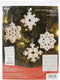 Bucilla Elegant Christmas Snowflakes Felt Applique Ornament Kit, 16 Piece...